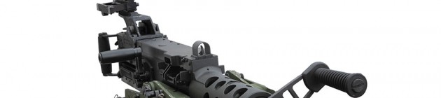 US Ordnance M2A2 .50 caliber machine gun with the Aimpoint MPS3 Optic